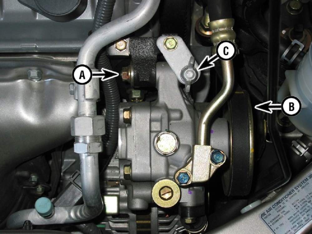 2002 honda crv 2024 serpentine belt diagram